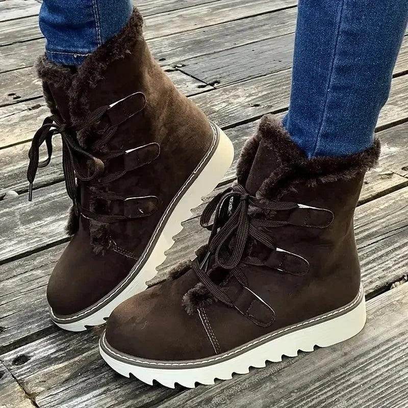 Botines de invierno con forro de borreguito