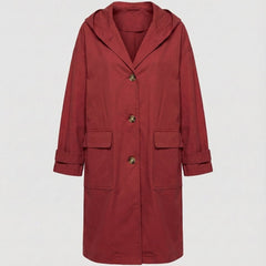 Gabardina larga con capucha