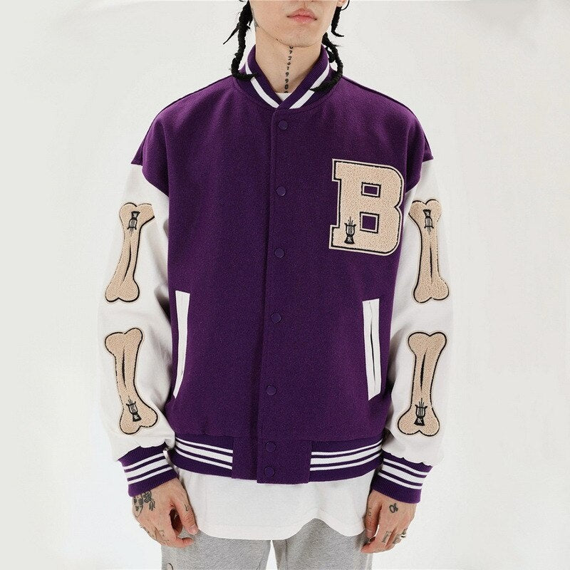 Varsity jacket con bordados