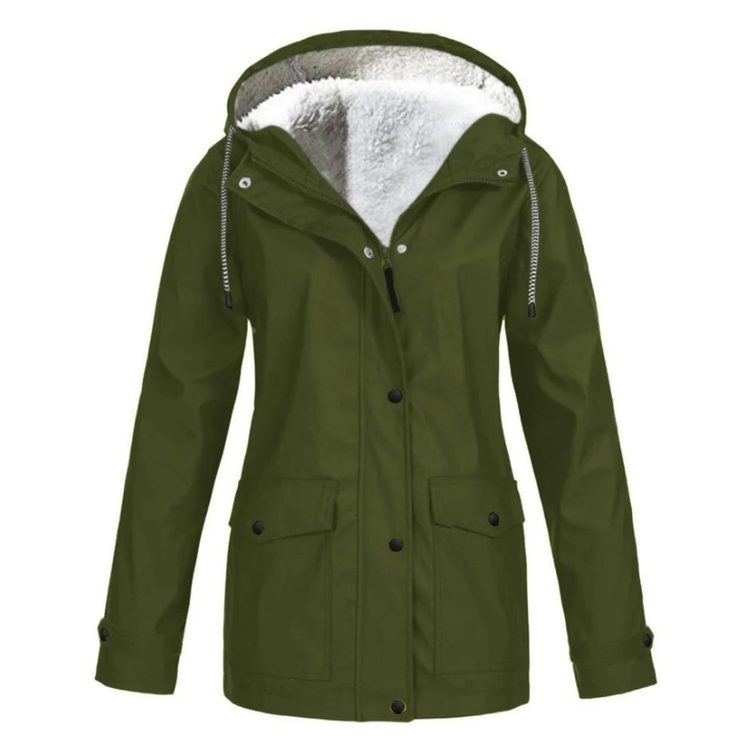 Chubasquero impermeable con capucha