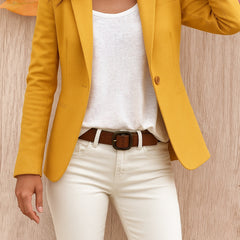 Blazer ajustado con bolsillos
