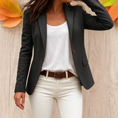 Blazer ajustado con bolsillos
