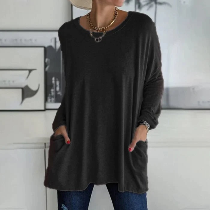 Camiseta oversize de manga larga