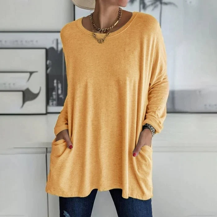 Camiseta oversize de manga larga