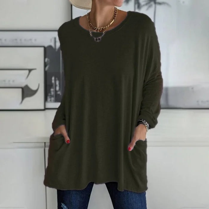 Camiseta oversize de manga larga
