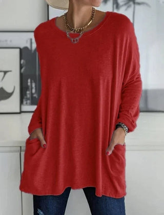 Camiseta oversize de manga larga