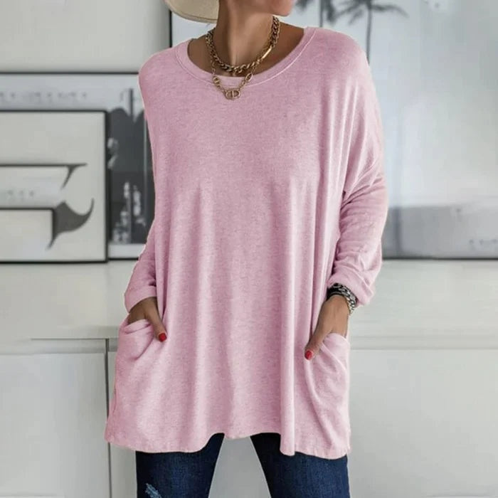Camiseta oversize de manga larga