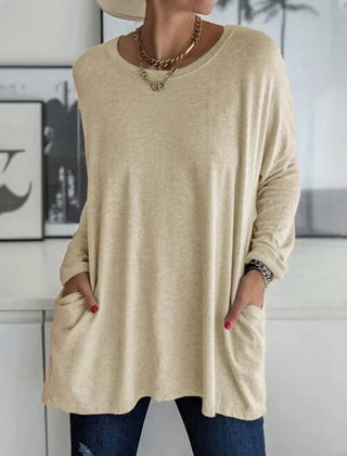 Camiseta oversize de manga larga