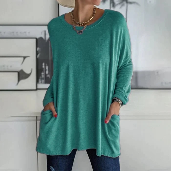 Camiseta oversize de manga larga