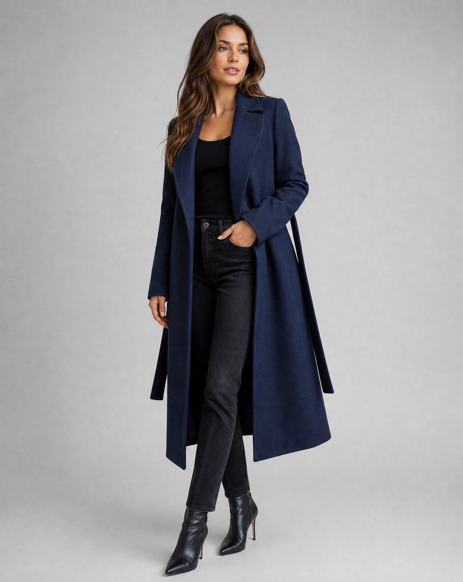 Trench coat con cinturón