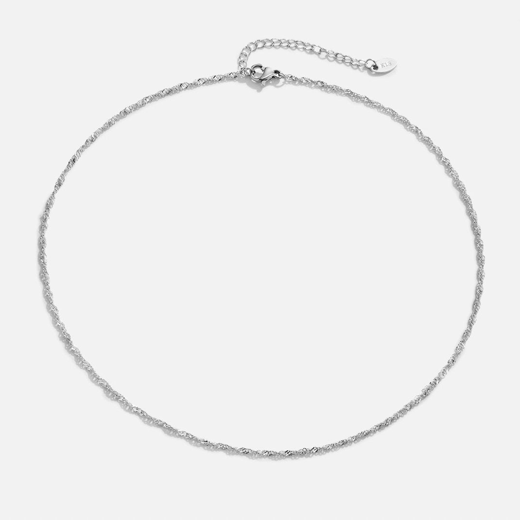 Collar dorado con colgante y perla - Raúl & Sara Madrid