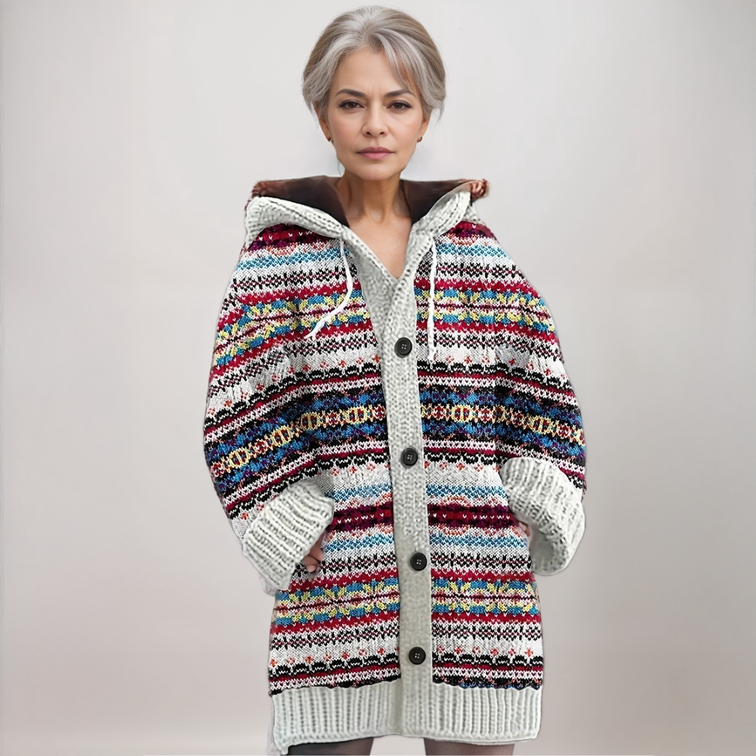 Jersey de rayas con capucha