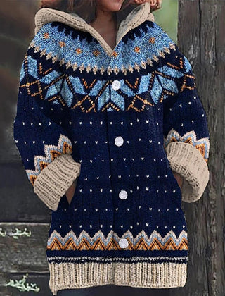 Jersey de rayas con capucha