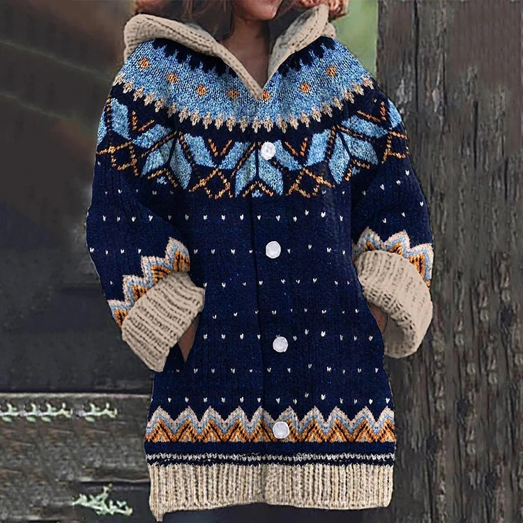 Jersey de rayas con capucha
