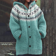 Jersey de rayas con capucha