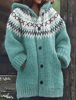 Jersey de rayas con capucha
