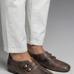 Mocasines planos con botones