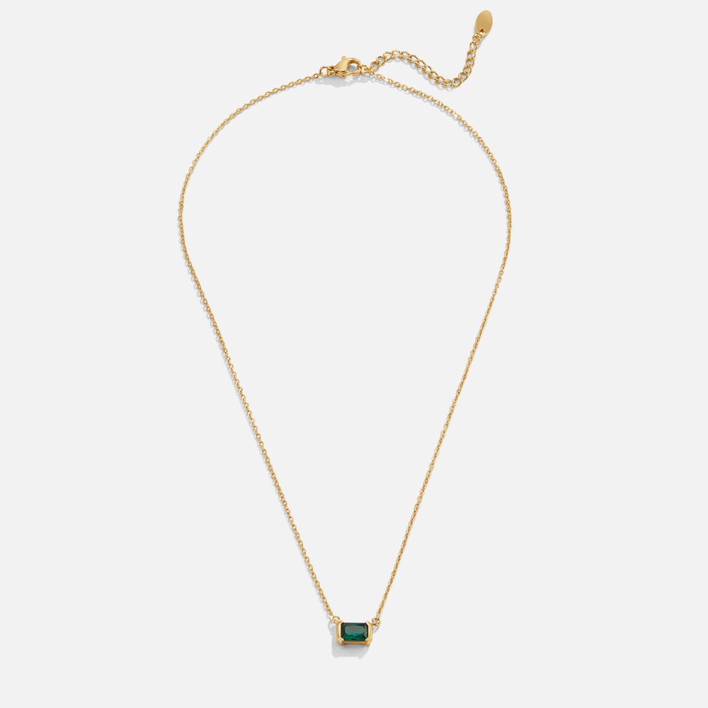 Loretta – Collar con gema de esmeralda.