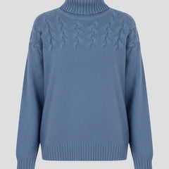 Jersey de punto de cuello alto
