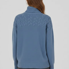 Jersey de punto de cuello alto