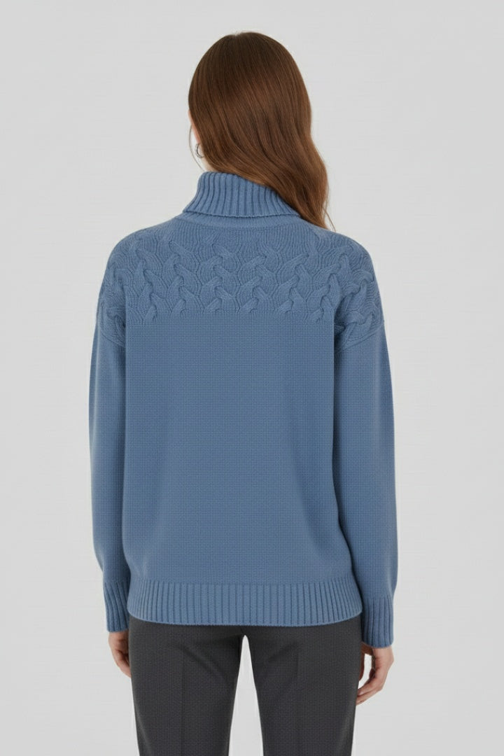 Jersey de punto de cuello alto