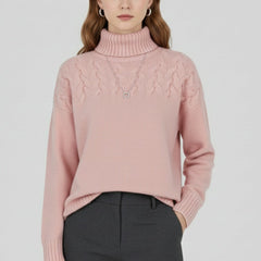 Jersey de punto de cuello alto