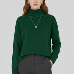 Jersey de punto de cuello alto