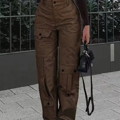 Pantalón cargo de cintura alta