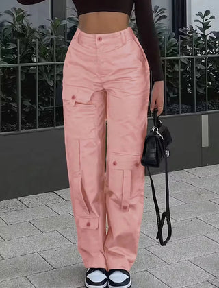 Pantalón cargo de cintura alta