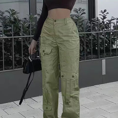Pantalón cargo de cintura alta