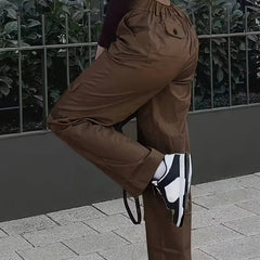Pantalón cargo de cintura alta
