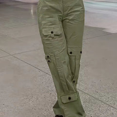 Pantalón cargo de cintura alta