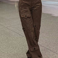Pantalón cargo de cintura alta