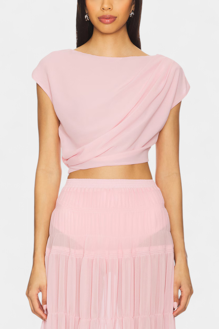 Nalia Falda de Chifón con Cintura Elástica y Capas Fluidas - Raúl & Sara Madrid