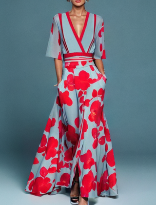 Vestido elegante de viscosa - Raúl & Sara Madrid
