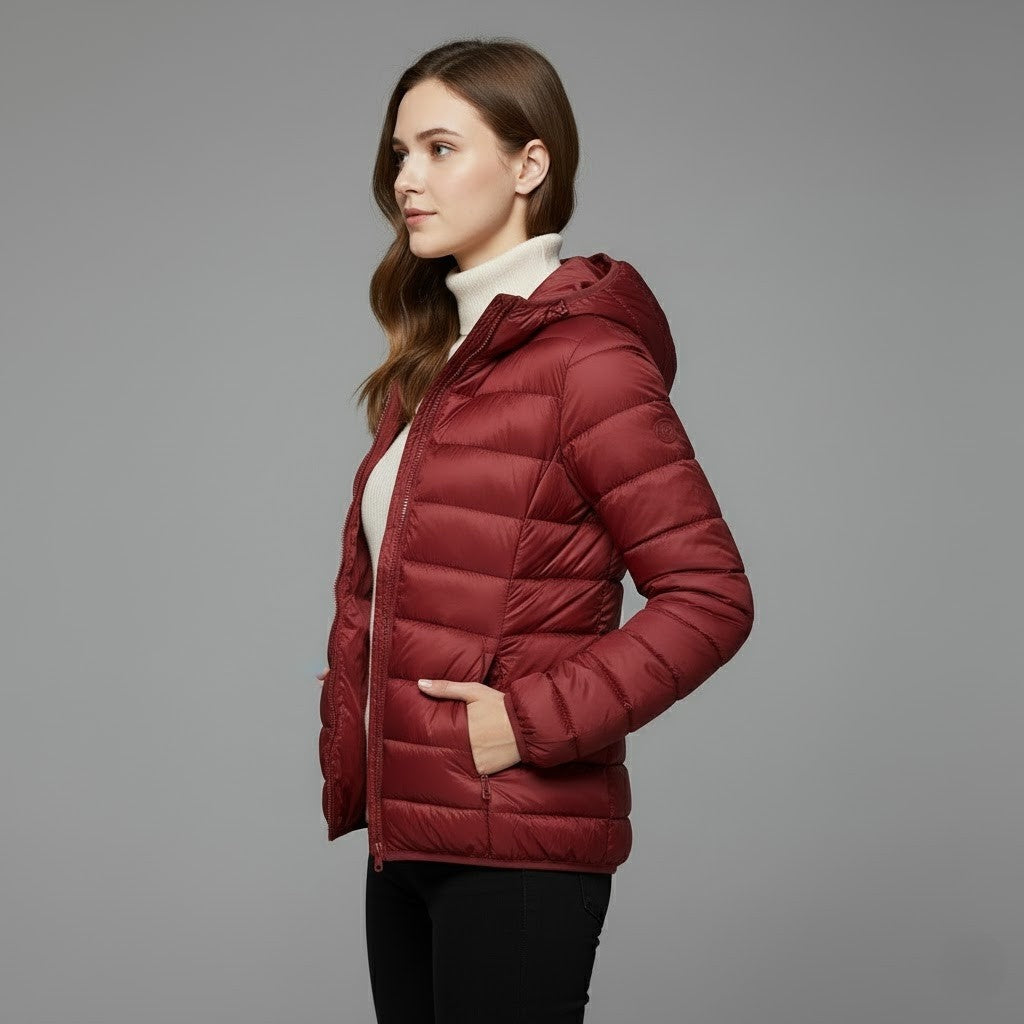 Chaqueta acolchada de cuello alto
