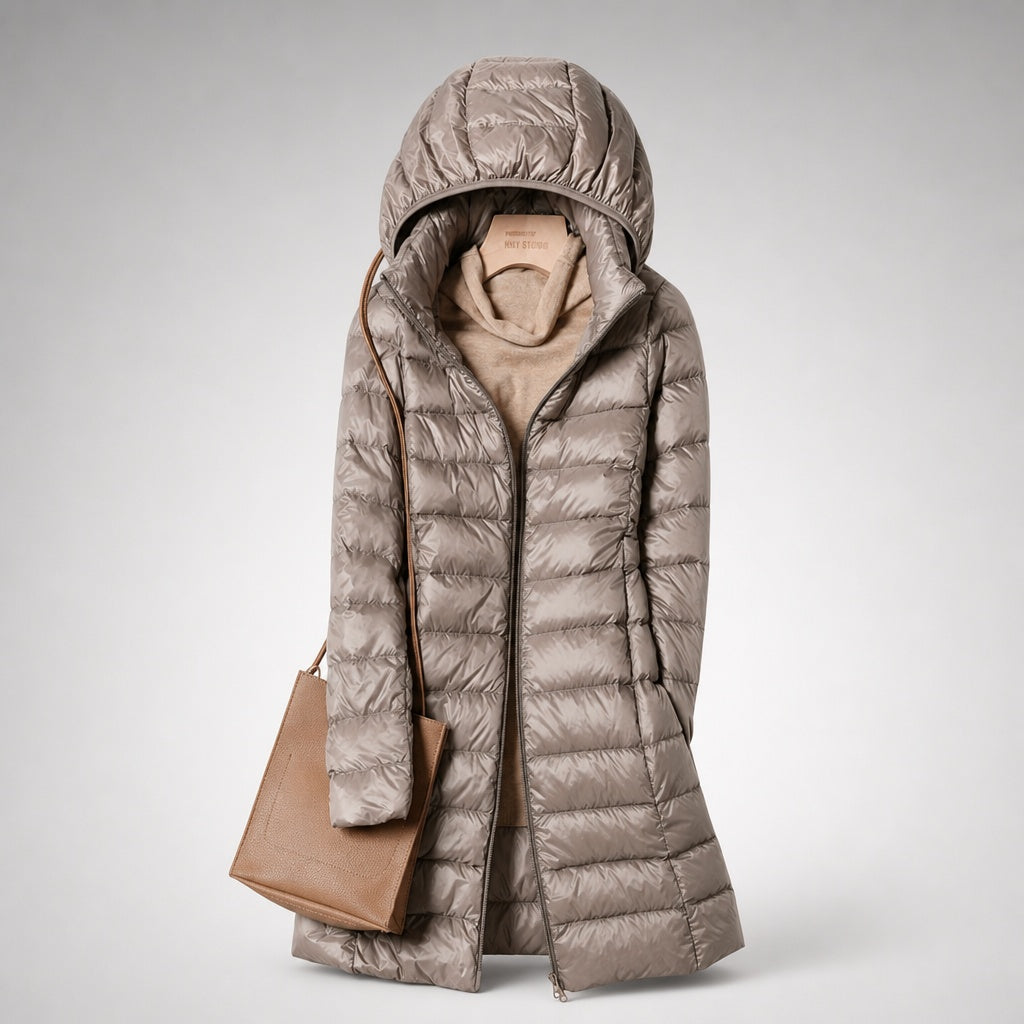 Chaqueta de plumas con capucha