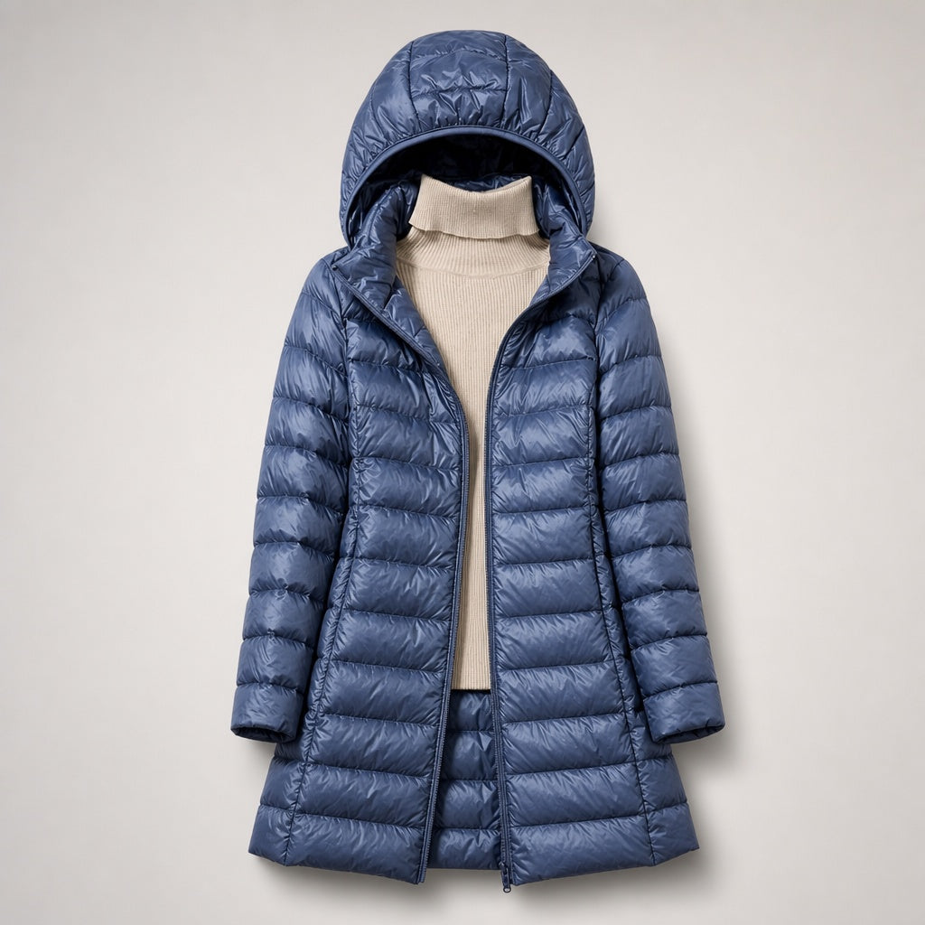 Chaqueta de plumas con capucha