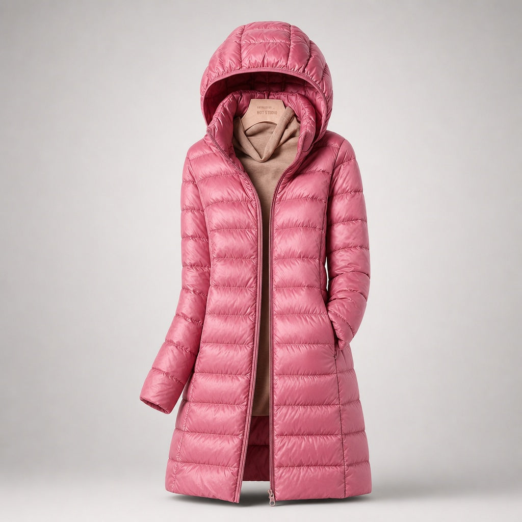 Chaqueta de plumas con capucha