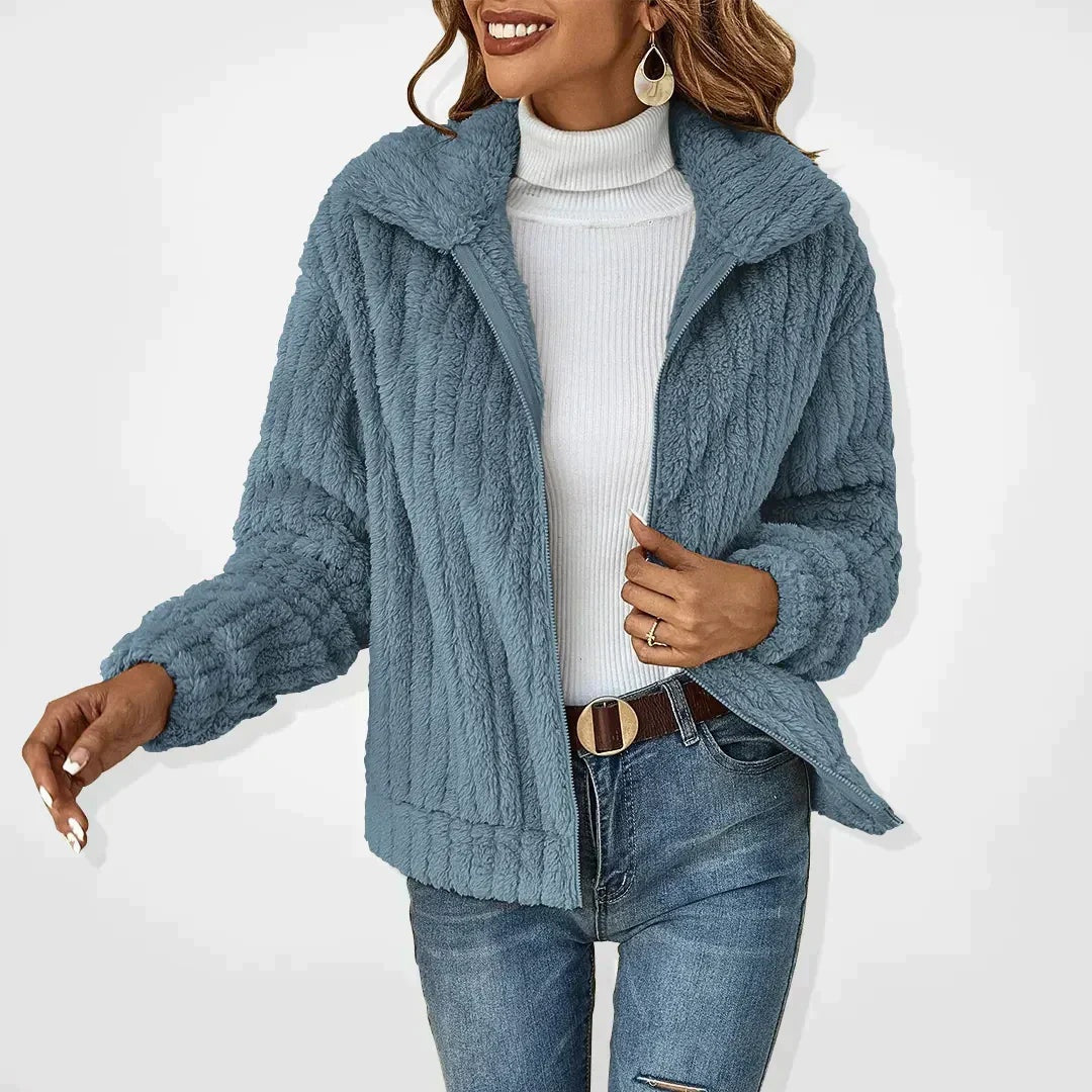 Chaqueta de forro con cuello de solapa