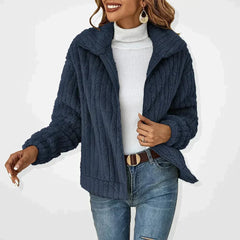 Chaqueta de forro con cuello de solapa