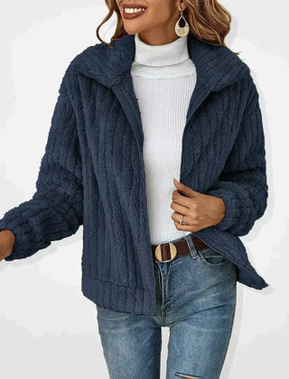Chaqueta de forro con cuello de solapa