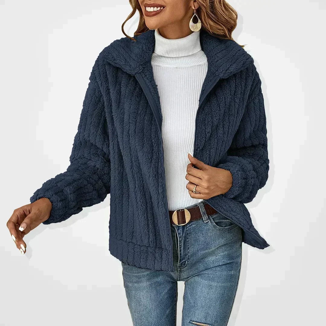 Chaqueta de forro con cuello de solapa