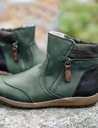 Botines impermeables con cremallera