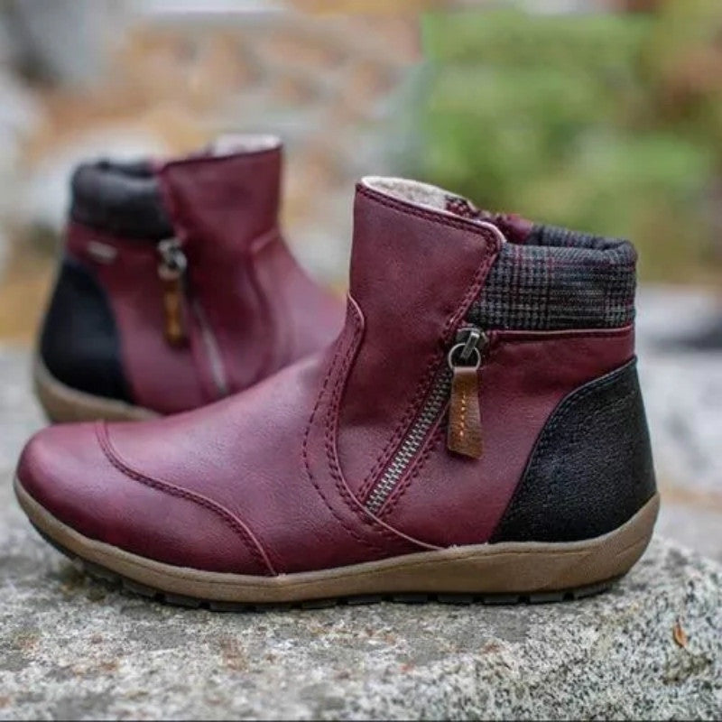 Botines impermeables con cremallera