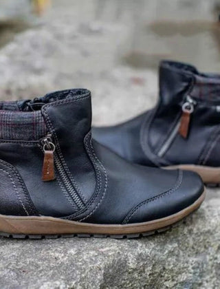 Botines impermeables con cremallera