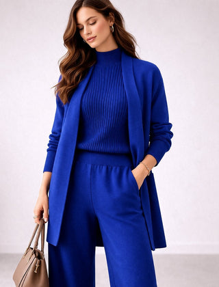 Conjunto de punto de pierna ancha