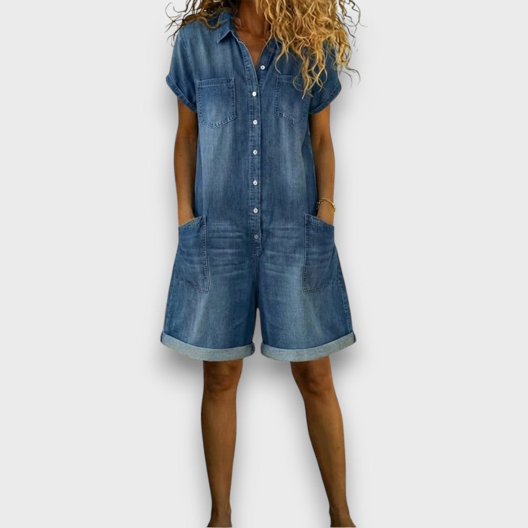 Cayetana · Conjunto Casual de Camisa y Short de Mezclilla - Raúl & Sara Madrid