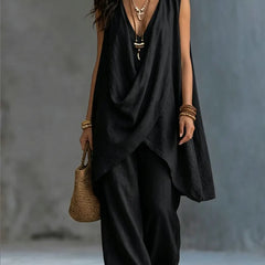 Genoveva · Mono Draped con Pierna Ancha - Raúl & Sara Madrid