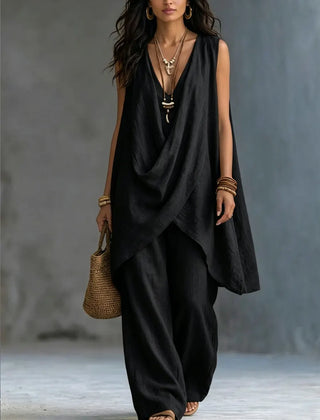 Genoveva · Mono Draped con Pierna Ancha - Raúl & Sara Madrid
